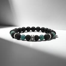 輪影Ring | 星環翡翠 x 黑曜石綠翡水晶手鍊