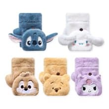 【ONEDER 旺達】三麗鷗酷洛米 迪士尼史迪奇 成人絨毛保暖手套