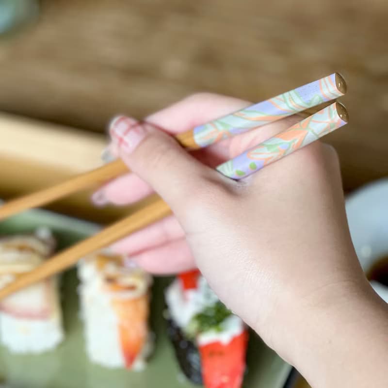 蕨美食光竹筷3.0 - 5雙組-系列4 | 竹筷 筷子 餐具 環保 攜帶