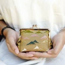 西陣織|金襴錦織創意收納口金包-金華江山麗|印鑑包