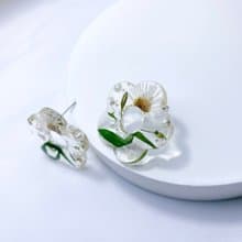 晴子 • 押花手工耳環