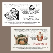 Christmas Sticker Santa Christmas Sticker  Vintage (60 sheets)ステッカー