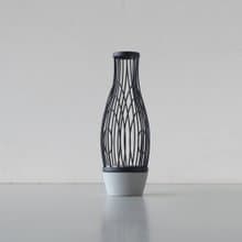 【Geway】虛實山水系列-纖細花器(尊爵黑)_喬遷_高升_新婚_送禮