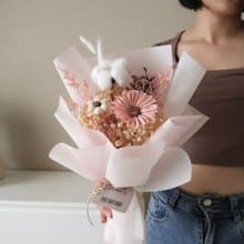 畢業花束 粉色系 太陽花花束 向日葵 生日 畢業禮物 老師禮物