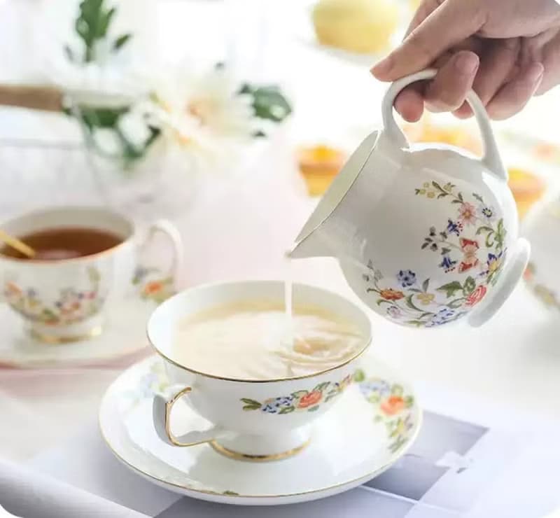 英國Aynsley 小屋花園 骨瓷糖奶罐