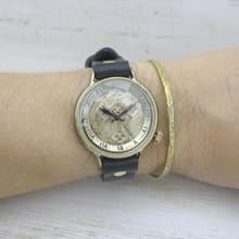 Cross Dial-JB1 36mm Brass(真鍮) 十字架文字盤 ローマ数字 手作り腕時計  JUM183