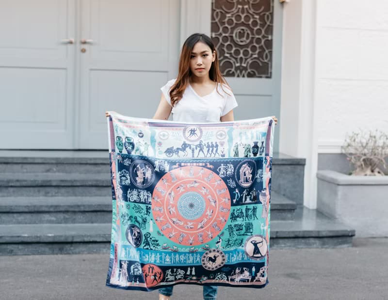 Greek Scarf - culture landscape city in imagination
