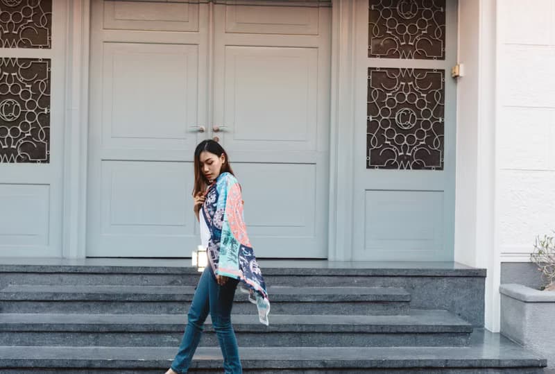 Greek Scarf - culture landscape city in imagination