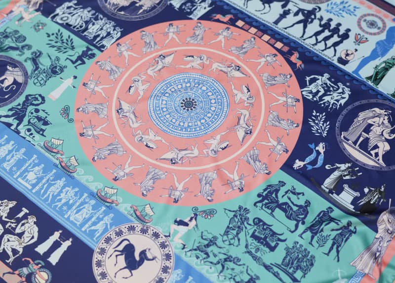 Greek Scarf - culture landscape city in imagination