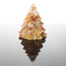 【情人節禮物】招財金黃色金箔水晶聖誕樹-大奧剛能量樹/療癒黃水