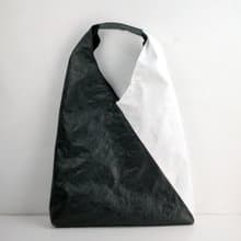 超輕防水 Tyvek 黑色白色 三角形包 單肩包 手提包 手提袋 托特包
