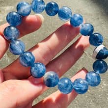 藍色櫻花雨濃色玉化藍晶石11mm43.13g轉運水晶提升洞悉力