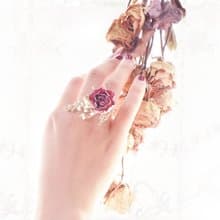 玫瑰千日紅戒指  乾燥花 伴娘 婚禮 情人節 手飾 婚禮 婚禮小物教