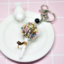 -黏土系列- 巧克力棒棒糖- #鑰匙圈# #包包配件# #仿真#