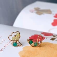 【禮物】 黃鬱金香在陽光中微笑14KGF注金耳環耳