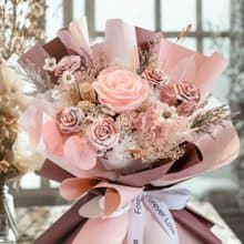 粉色花束/鈔票花束/有錢花/紙鈔花束/錢花束/生日禮物/情人節花束