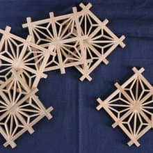 江戸組子コースター Tatematsu&CoCoChi