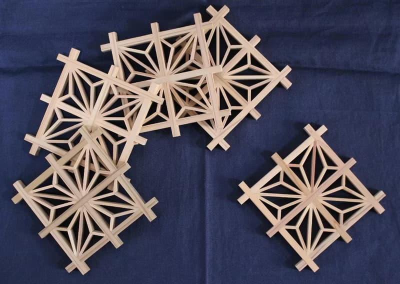 江戸組子コースター Tatematsu&CoCoChi