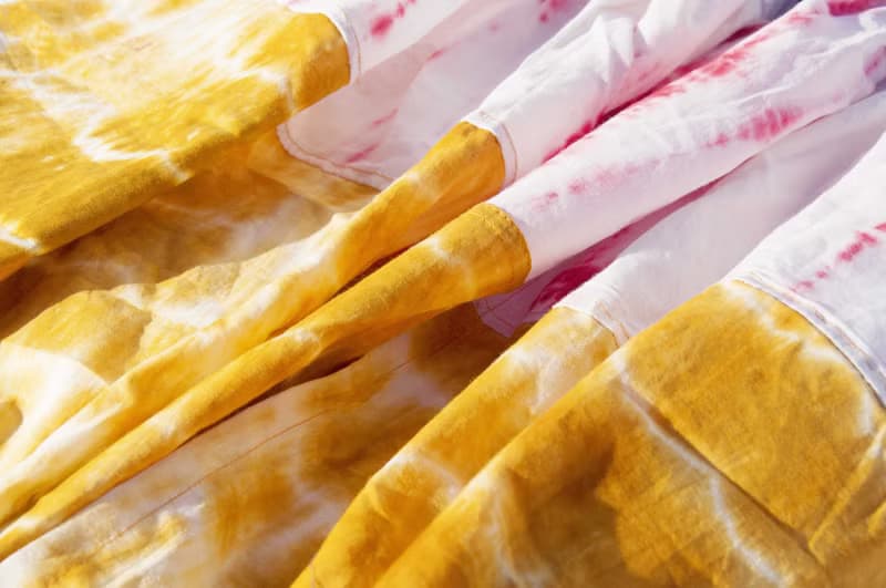 藍染絲巾/蠟染刺繡絲巾/植物染圍巾/indigo漸層綿線絲巾-藍色幾何