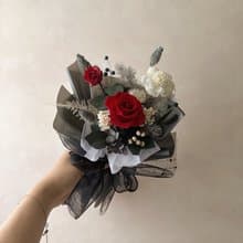 經典 率性 永生花束 情人節花束