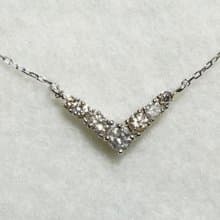 Pt Platinum Diamond0.20ct Necklace