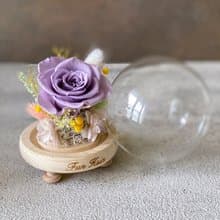 可愛夢幻玻璃球 擺飾 桌花 情人節禮物 畢業禮 生日禮物 不凋花
