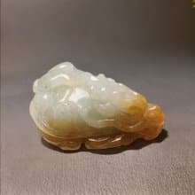 【吉祥‧長壽】冰飄黃翡翠龍龜 | 天然緬甸A貨翡翠 | 送禮