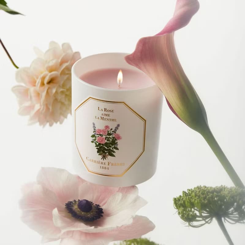 Carrière Frères 玫瑰愛薄荷香氛蠟燭