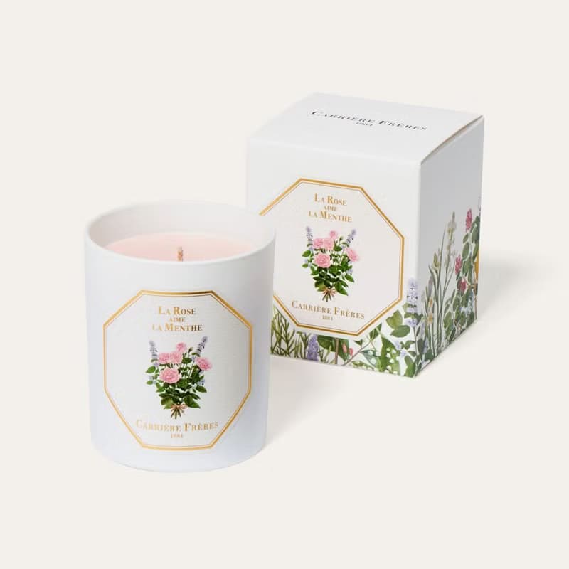 Carrière Frères 玫瑰愛薄荷香氛蠟燭