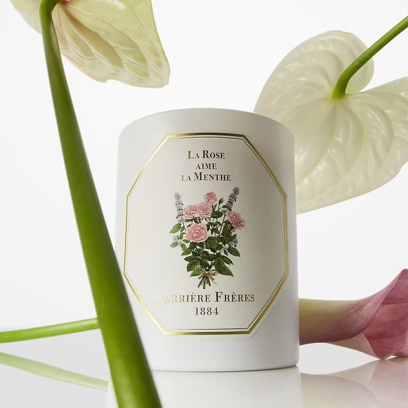 Carrière Frères 玫瑰愛薄荷香氛蠟燭