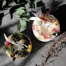 花草森林香氛蠟燭110g-160g| 15種香調選擇 | 聖誕/婚禮/交換禮物