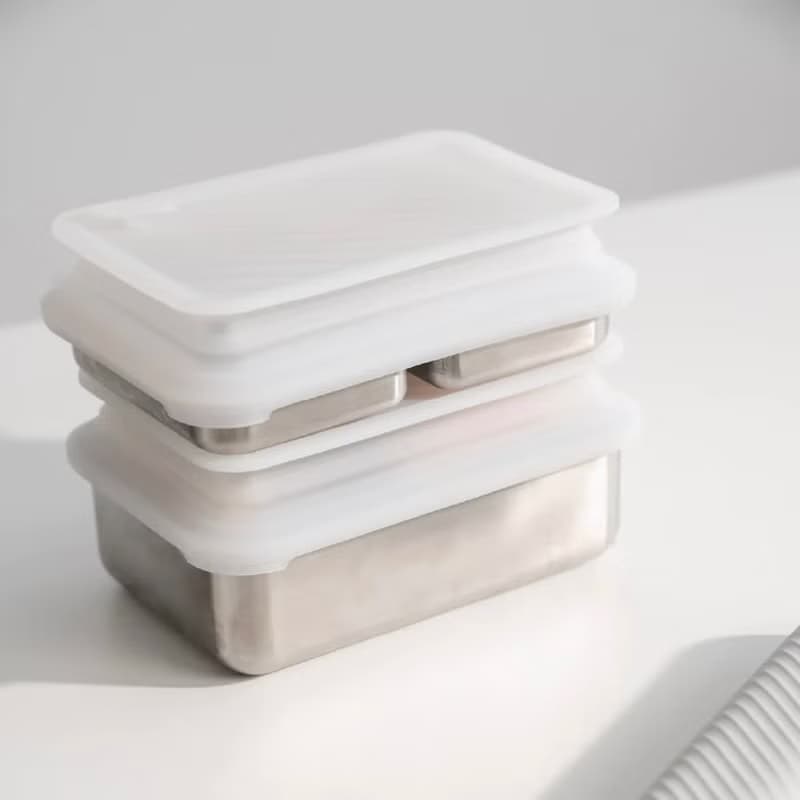 【 Pinkoi 限定 】Double Box 可微波不鏽鋼便當盒套組