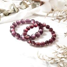 【無瑕】紫蝶幽谷-貓眼紫鋰雲母手鍊