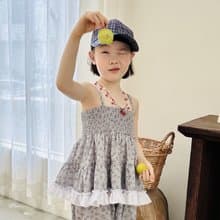夏季小碎花淑女背心上衣 / 童裝