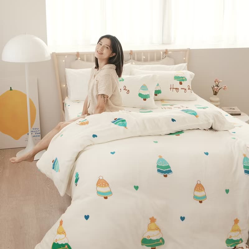 抗寒保暖法蘭絨床包 被套 鋪棉暖暖被/床單 兩用被毯/多款任選