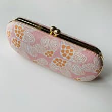 粉嫩花繪眼鏡盒/筆盒/首飾盒