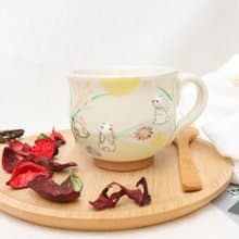 京燒立體馬克杯 - 月見兔