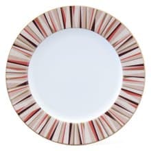 【NARUMI】Mordern Stripes 食尚摩登主餐盤(21cm)-桔紅