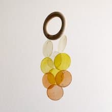 DIY-KIT|Italian Stationery-Spring Light-Circle(S)Shell Wind Chime Mobile |#0-457