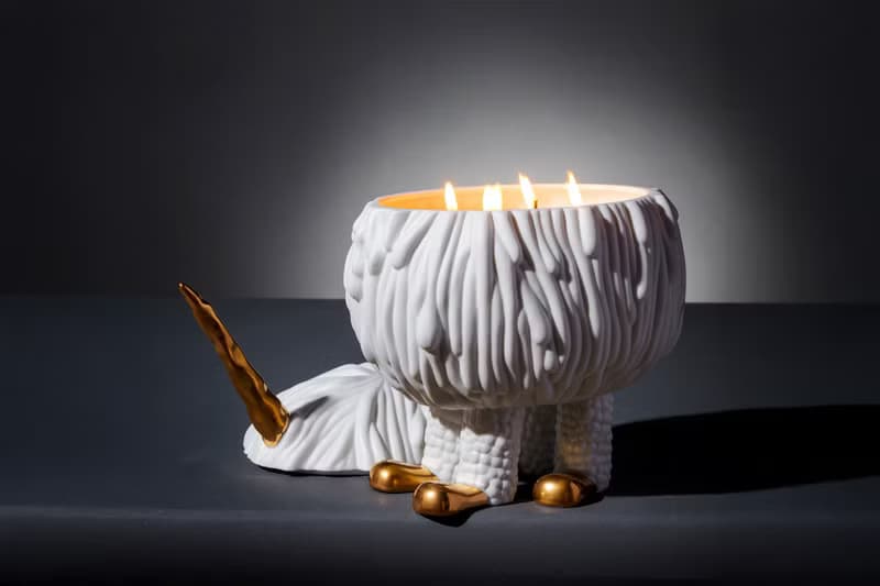 白色獨角獸蠟燭【L'Objet】