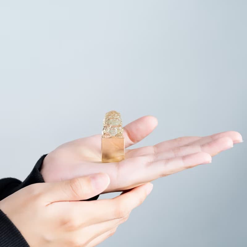 祥獅獻瑞 | 黃水晶 | 茶黃晶 | 印章