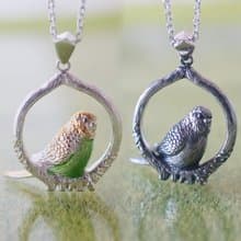 セキセイインコのペンダント