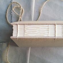 簡約麻素 法式科普特線裝書 訂製 情人節禮物