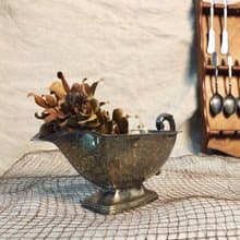 美國早期鍍銀醬料壺 gravy bowl