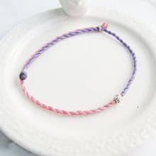 【手編蠟繩】雙色幸運手繩 | 蠟線手鍊 | 大員囡仔