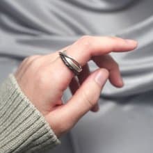 質感三環戒 細版女戒 925純銀女生戒指
