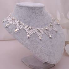 Bridal Beaded Necklace Wedding Crystal Collar Designer Necklace For Women