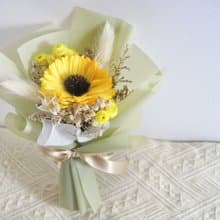 畢業禮物 畢業花束 向日葵畢業花束 擴香花花束