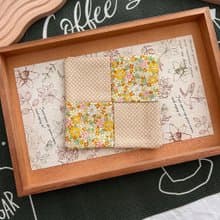 鄉村風杯墊 碎花點點 手工布杯墊
