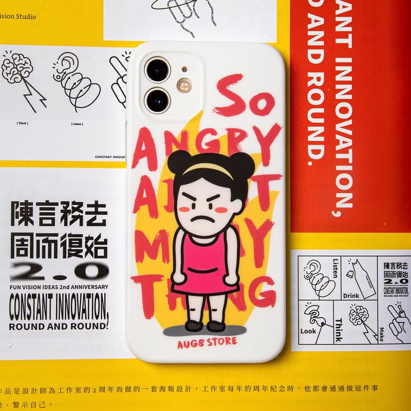 AUG8 STORE 憤怒小男 SoAngry 霧面iPhone手機殼&手機